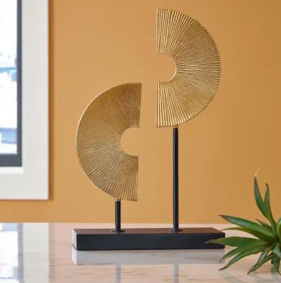 Berrnette - Gold Finish / Black - Sculpture