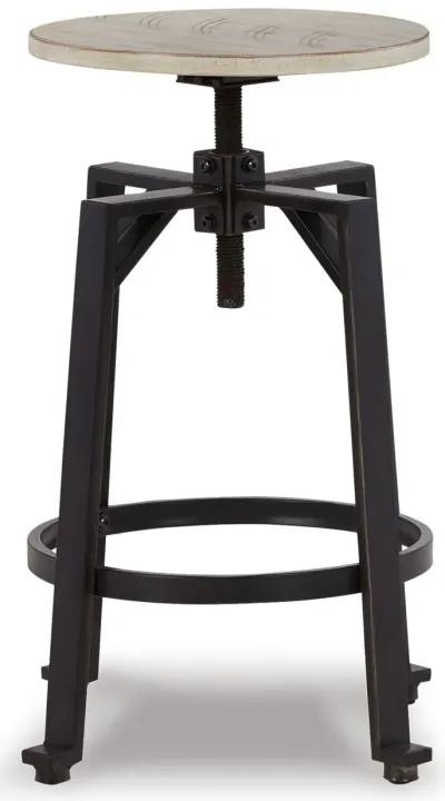 Karisslyn - Whitewash / Black - Swivel Stool (Set of 2)