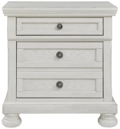 Robbinsdale - Antique White - Two Drawer Night Stand