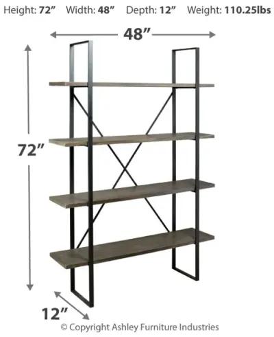 Gilesgrove - Black / Gray - Bookcase