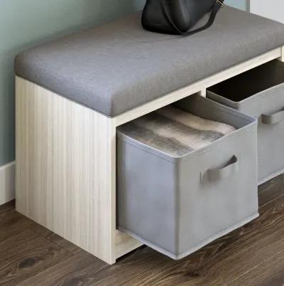 Blariden - Gray / Natural - Storage Bench