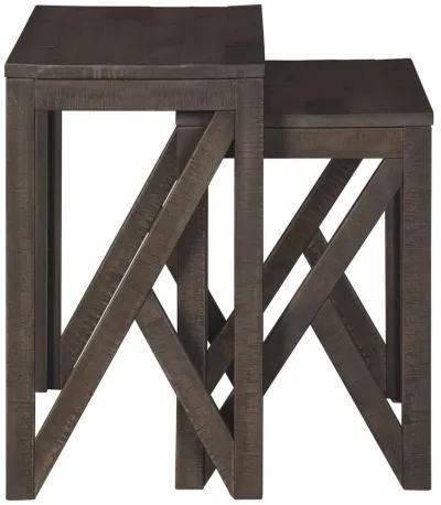 Emerdale - Gray - Accent Table Set (Set of 2)