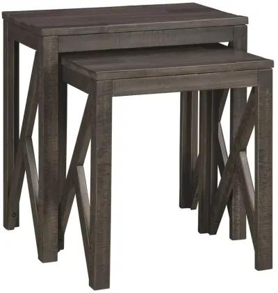 Emerdale - Gray - Accent Table Set (Set of 2)