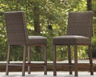 Paradise - Medium Brown - Barstool (Set of 2)