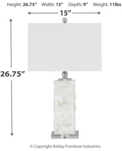 Malise - White - Alabaster Table Lamp