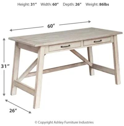 Carynhurst - Whitewash - Home Office Large Leg Desk