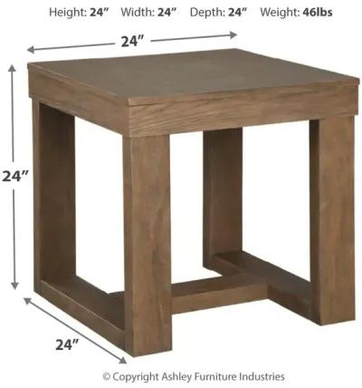 Cariton - Gray - Square End Table