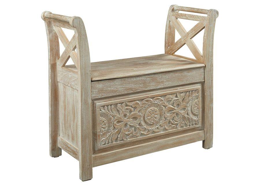 Fossil - Whitewash - Accent Bench