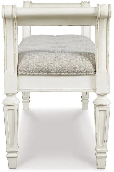 Realyn - Antique White - Accent Bench