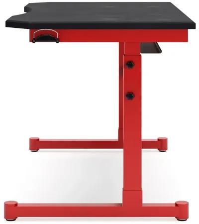 Lynxtyn - Red / Black - Adjustable Height Desk