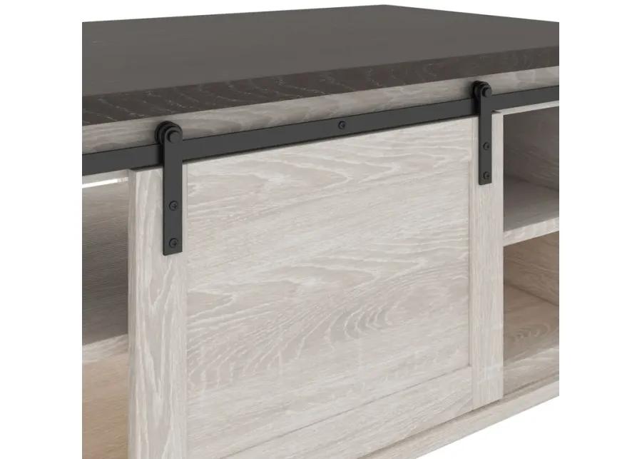 Dorrinson - White / Black / Gray - Rectangular Cocktail Table