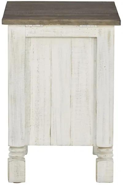 Havalance - White / Gray - Chair Side End Table