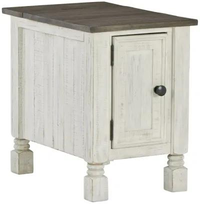 Havalance - White / Gray - Chair Side End Table