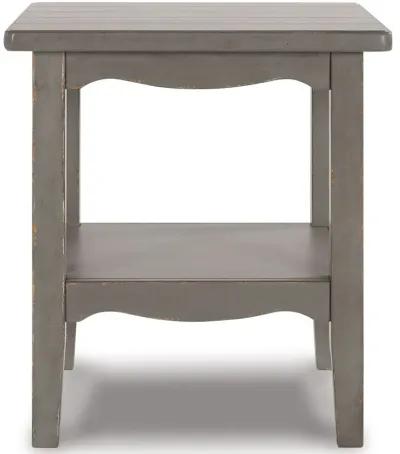 Charina - Antique Gray - Square End Table