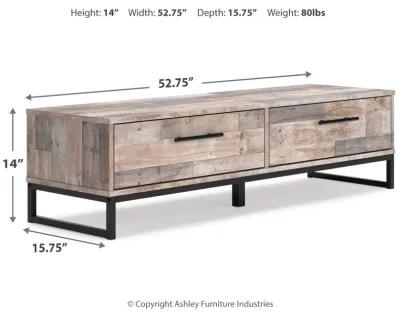 Neilsville - Whitewash - Bench With Coat Rack