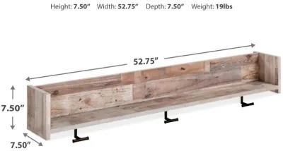 Neilsville - Whitewash - Bench With Coat Rack