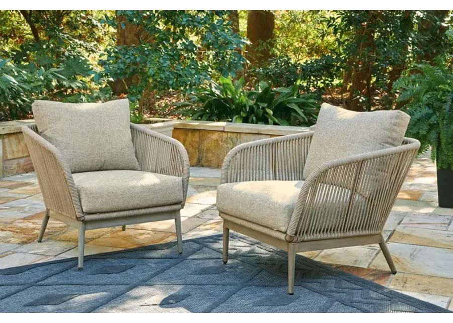 Swiss Valley - Beige - Lounge Chair W/Cushion (Set of 2)