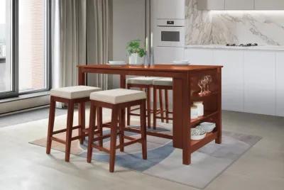 5 Piece Counter Height Dining Room Set