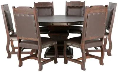 HACIENDA 7 PIECE ROUND DINING ROOM SET