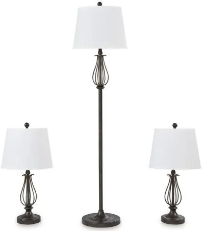 Brycestone - Bronze Finish - Metal Lamps (Set of 3)