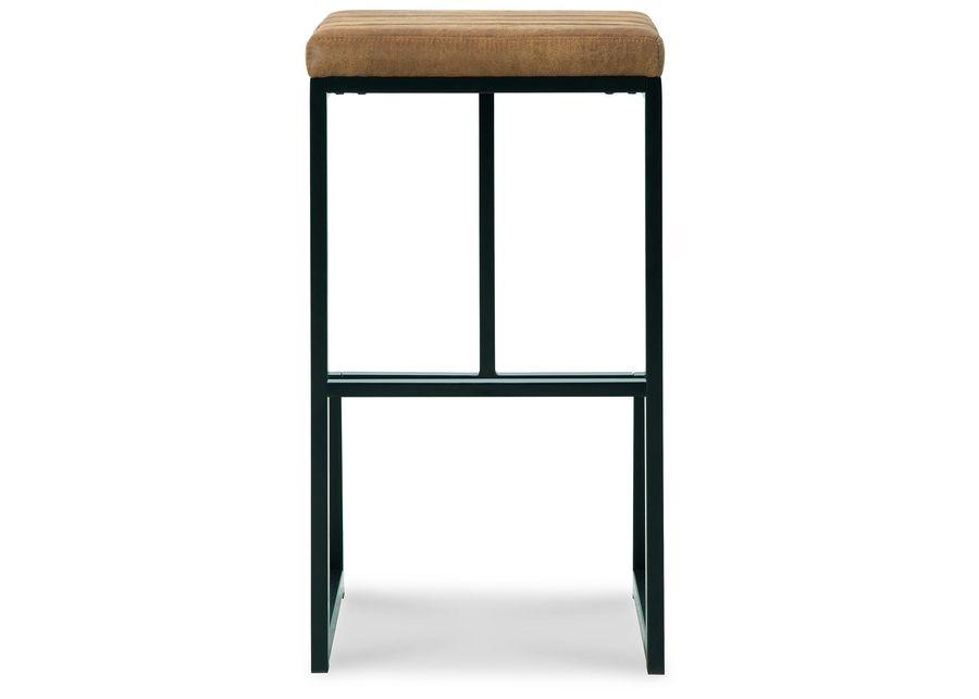 Strumford - Caramel / Black - Tall Uph Barstool (Set of 2)