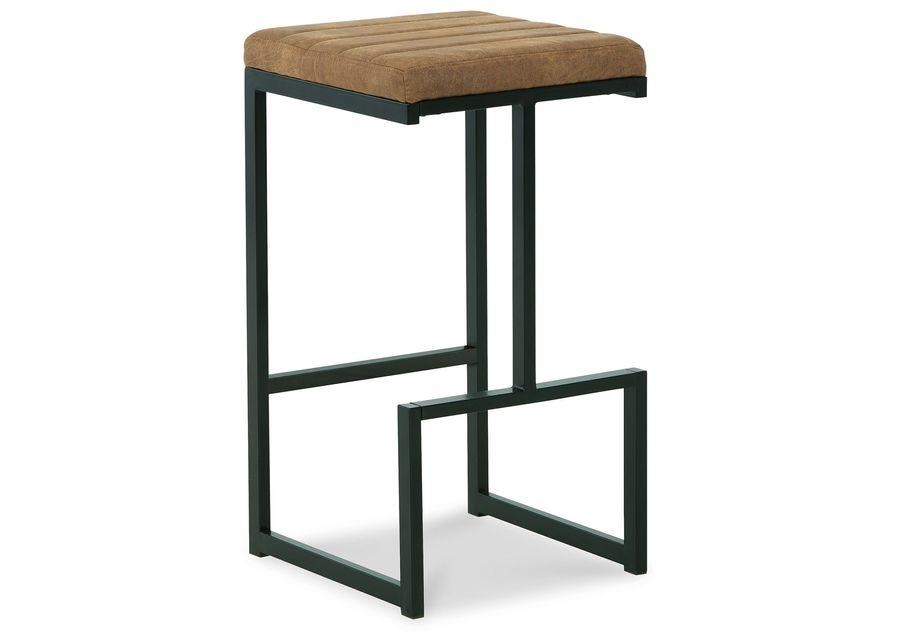 Strumford - Caramel / Black - Tall Uph Barstool (Set of 2)