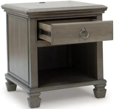 Lexorne - Gray - Rectangular End Table