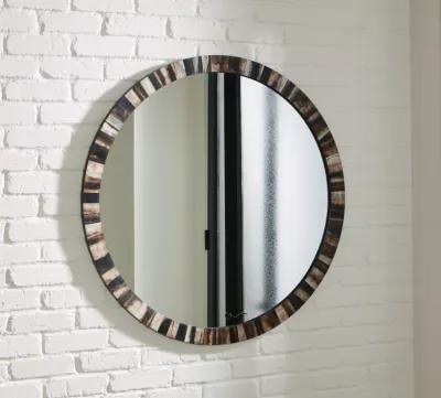 Ellford - Black / Brown / Cream - Accent Mirror