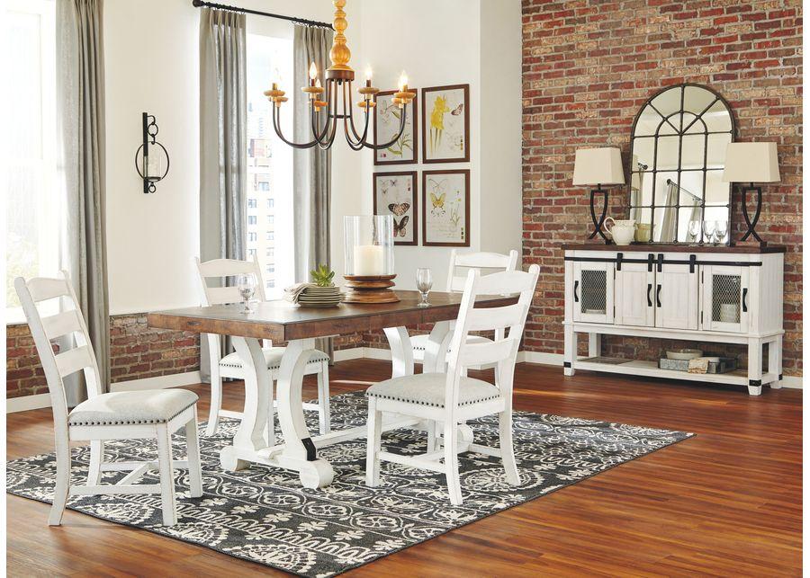 Valebeck - Beige / White - Dining Uph Side Chair (Set of 2)