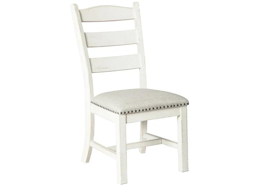 Valebeck - Beige / White - Dining Uph Side Chair (Set of 2)