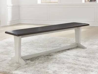 Darborn - Gray / Brown - Large Dining Room Bench