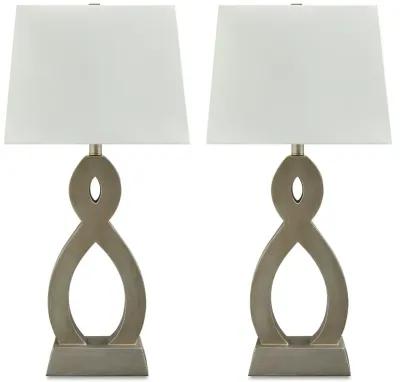 Donancy - Champagne - Poly Table Lamp (Set of 2)