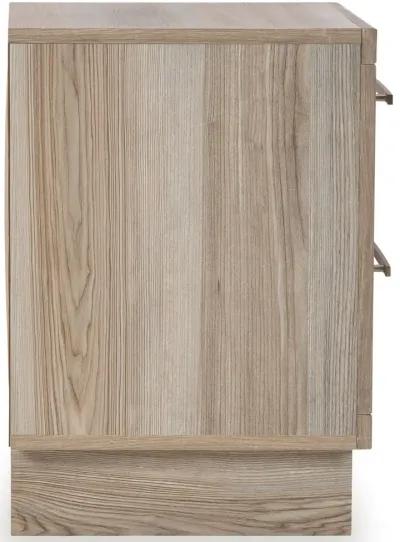 Hasbrick - Tan - Two Drawer Night Stand