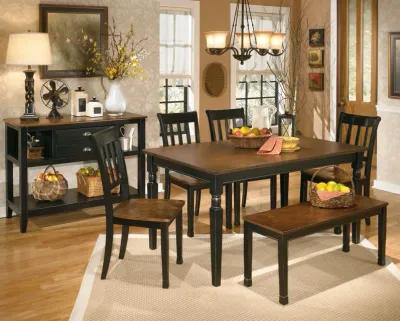 Owingsville - Black / Brown - Rectangular Dining Room Table