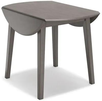 Shullden - Gray - Round Drm Drop Leaf Table