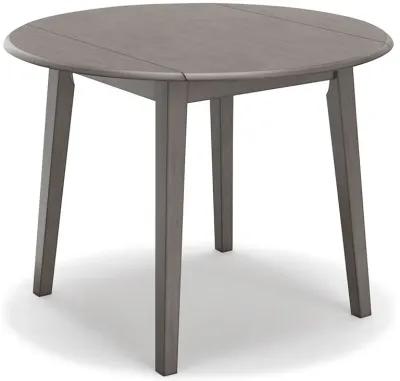 Shullden - Gray - Round Drm Drop Leaf Table