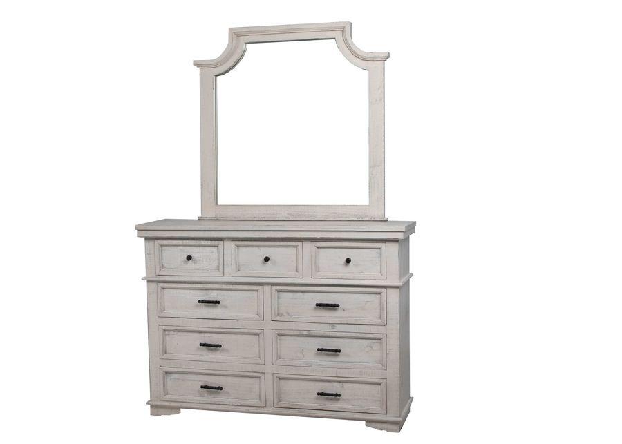 Charles-Nero White 6 PIECE QUEEN BEDROOM SET