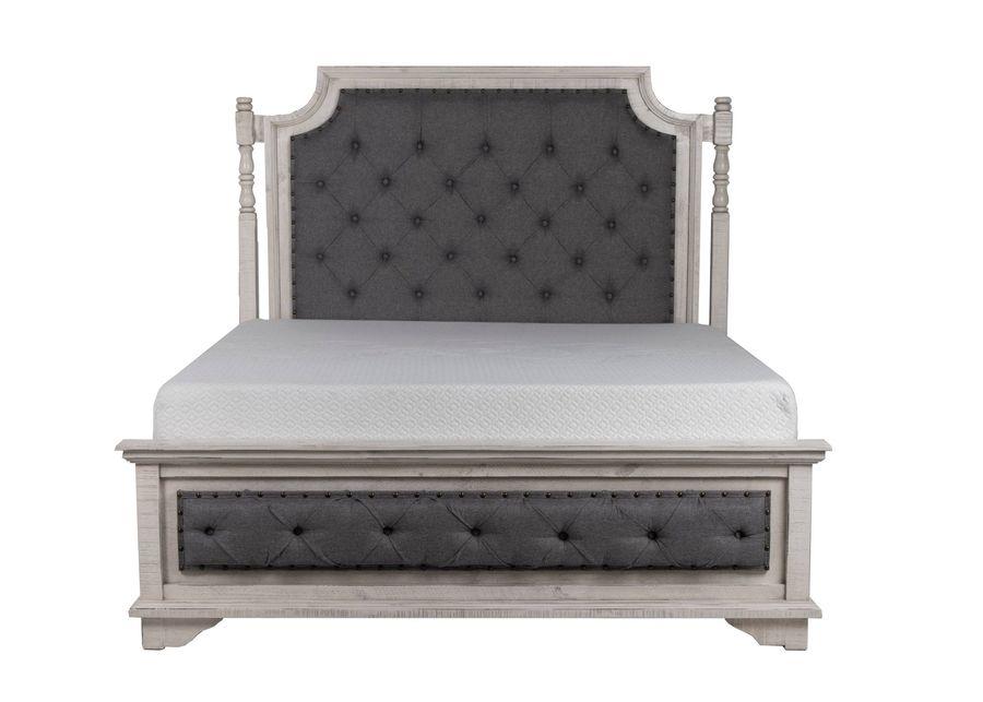 Charles-Nero White 6 PIECE QUEEN BEDROOM SET