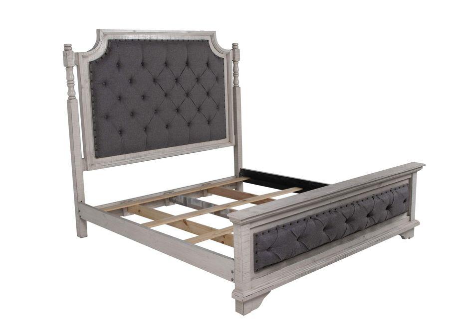 Charles-Nero White 6 PIECE QUEEN BEDROOM SET