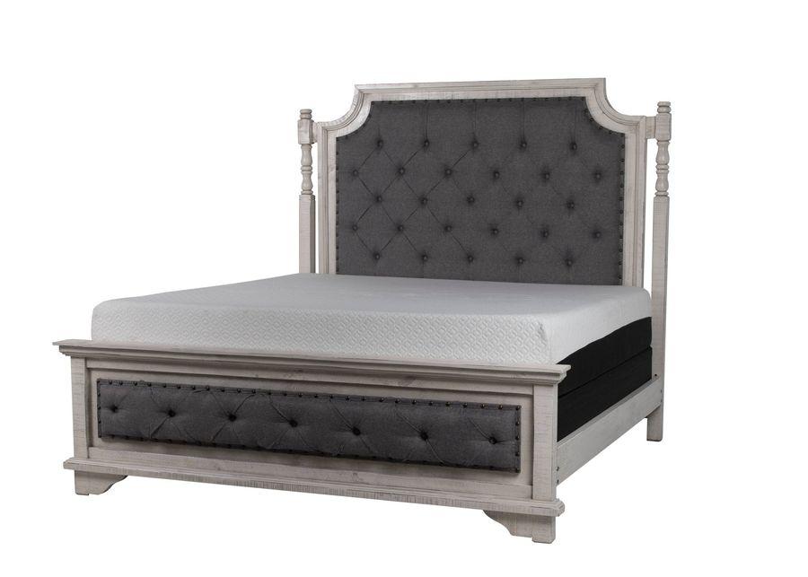 Charles-Nero White 6 PIECE QUEEN BEDROOM SET