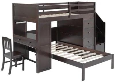 4 PIECE TWIN BUNK BED SET