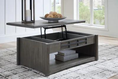 Montillan - Grayish Brown - Lift Top Cocktail Table