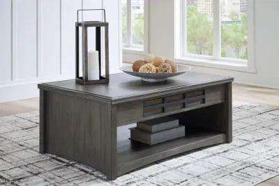 Montillan - Grayish Brown - Lift Top Cocktail Table