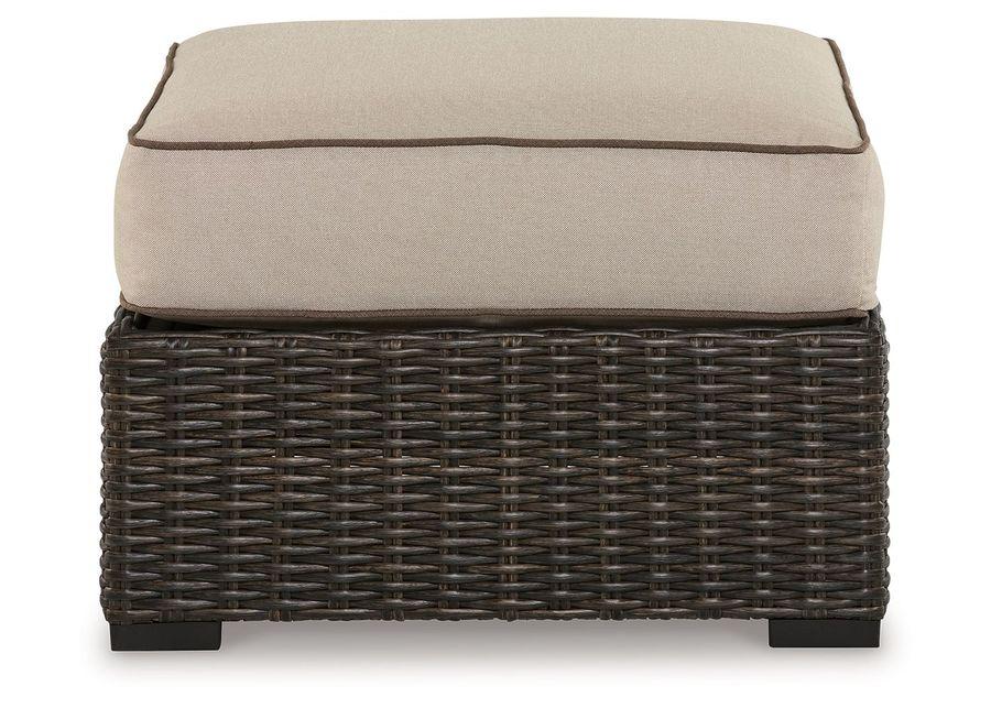 Coastline Bay - Brown - Ottoman With Cushion