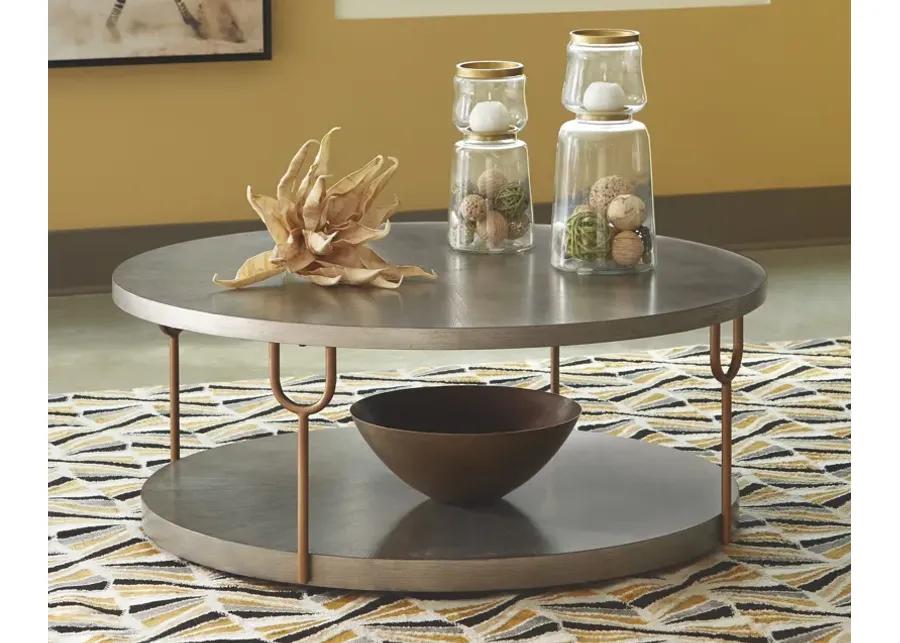 Ranoka - Platinum - Round Cocktail Table