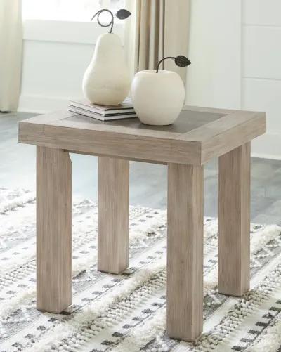 Hennington - Light Brown - Rectangular End Table