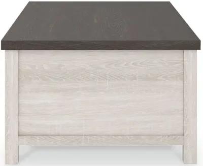 Dorrinson - White / Black / Gray - Lift Top Cocktail Table