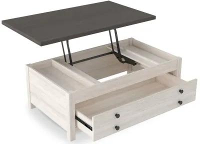 Dorrinson - White / Black / Gray - Lift Top Cocktail Table