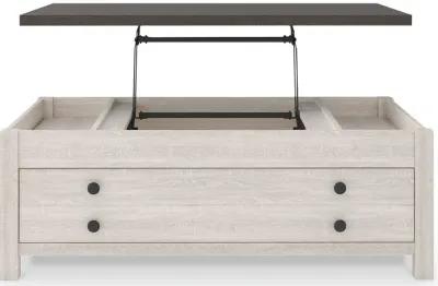 Dorrinson - White / Black / Gray - Lift Top Cocktail Table