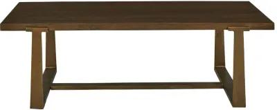 Balintmore - Brown / Gold Finish - Rectangular Cocktail Table